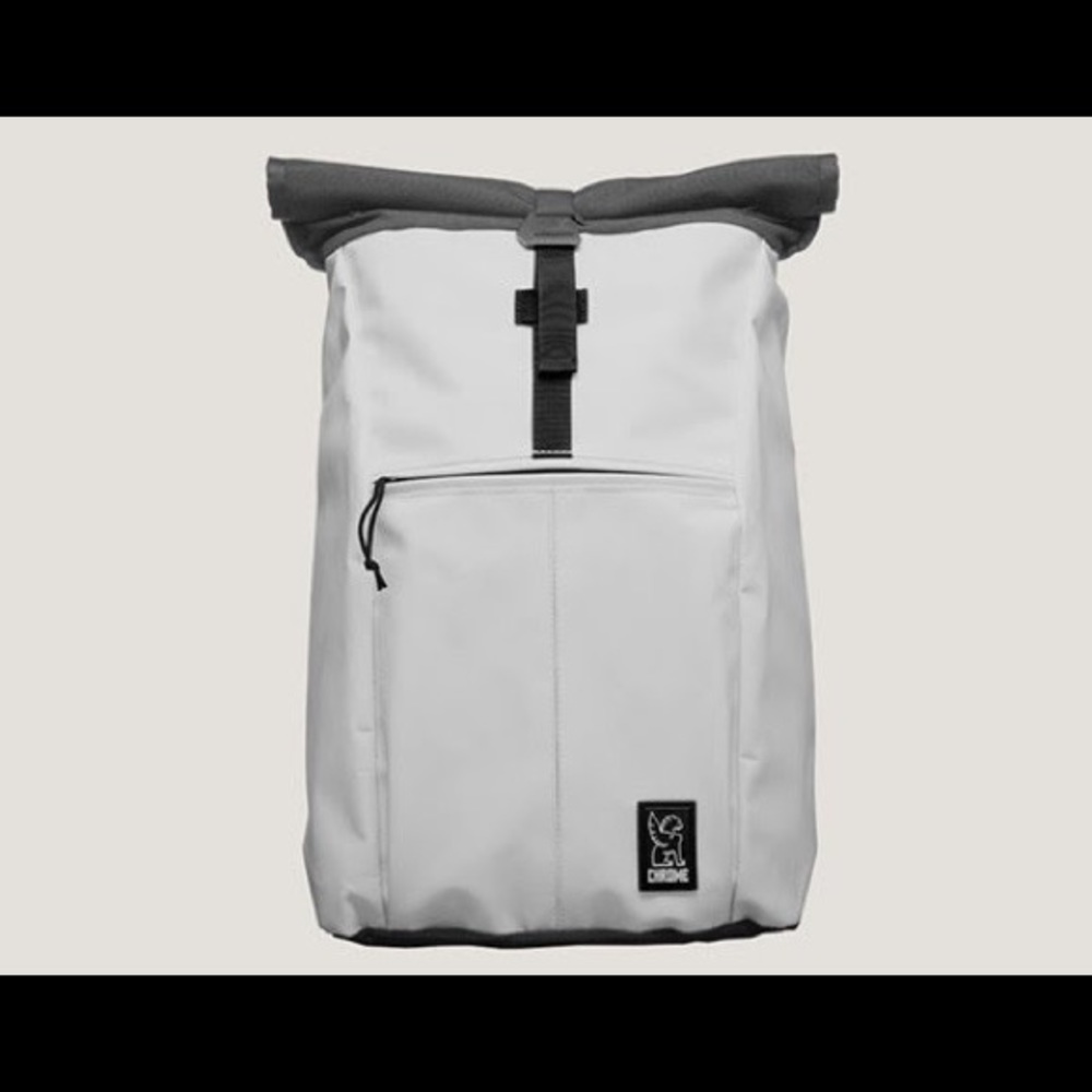Chrome Yalta White Bike Messenger Rolltop Backpack